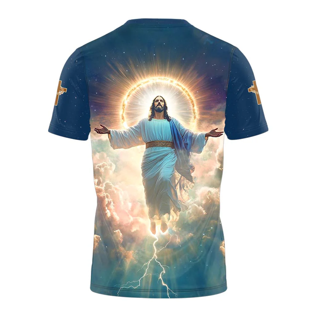 He Is Risen Ascension Glory 3D TShirt - Image 2
