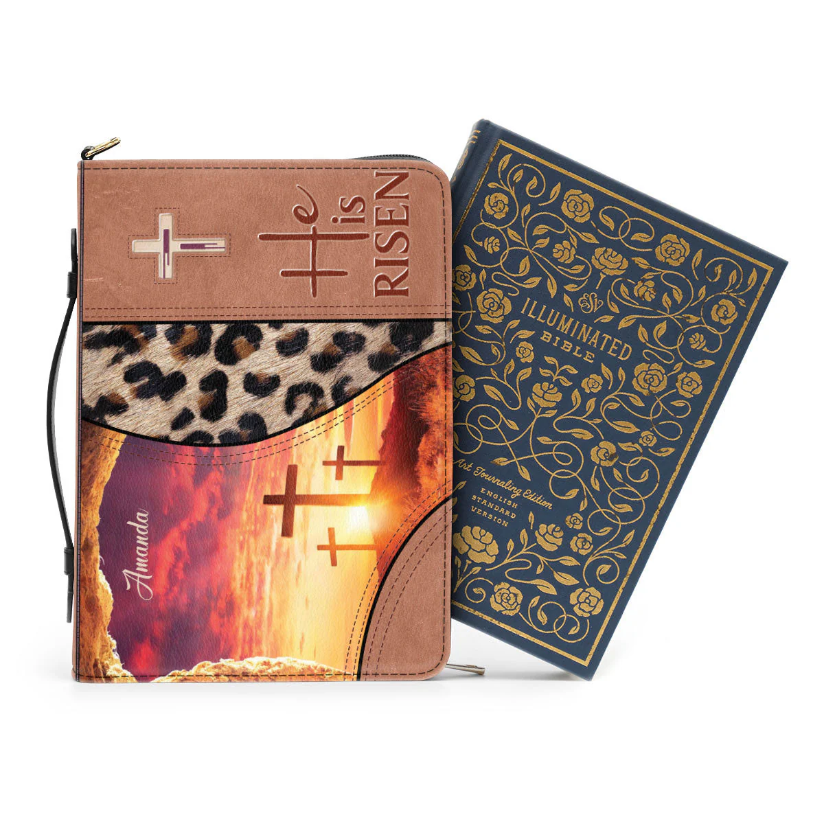 He Is Risen - Beautiful Personalized Bible Covers - AT4081424 - Image 3