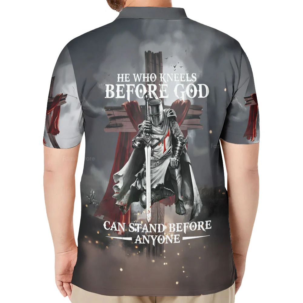 He Who Kneels Before God Can Stand Before Anyone Polo - Image 2