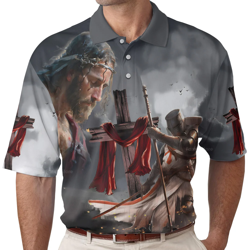 He Who Kneels Before God Can Stand Before Anyone Polo - Image 3