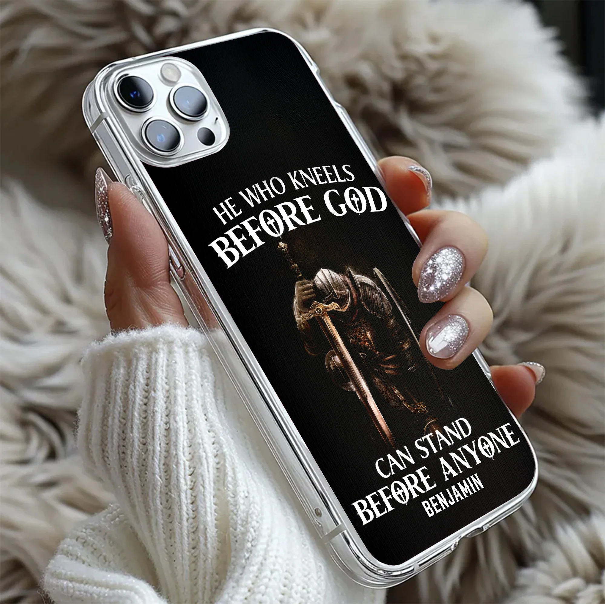 He Who Kneels Before God - Personalized Phone Case TD118 - Image 5