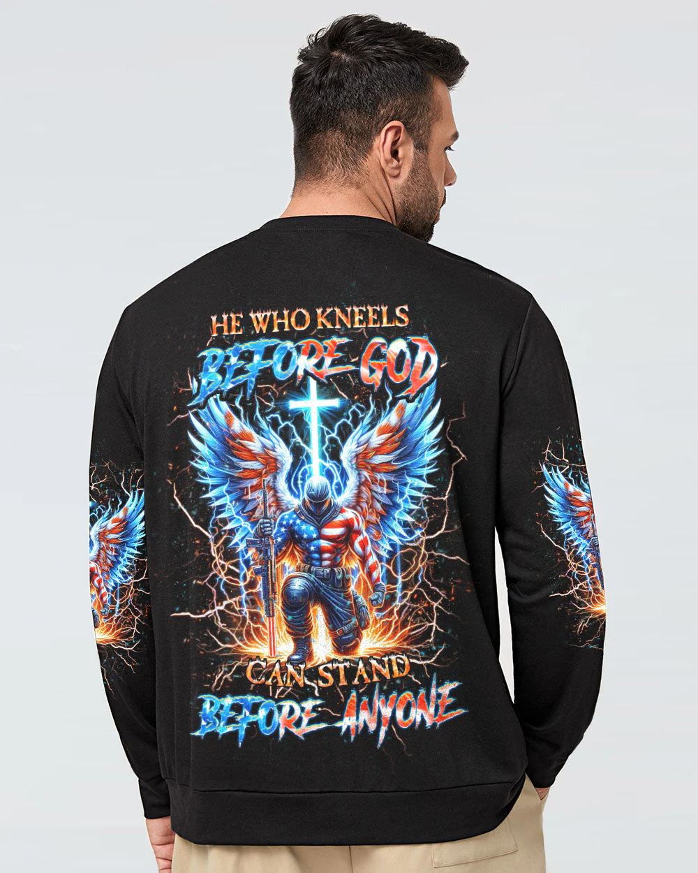 He Who Kneels Before God Warrior Men's All Over Print Shirt - Yhhn0205241 - Image 6