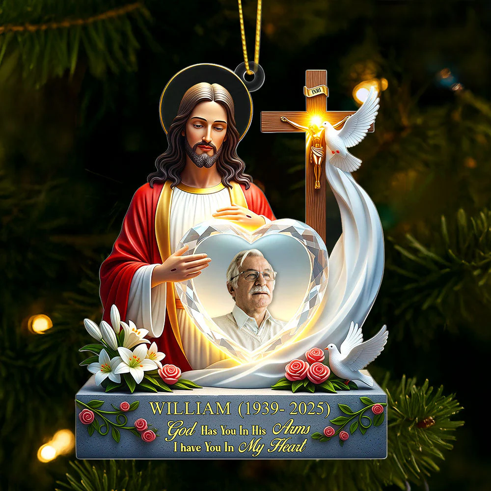 Heaven Jesus - Personalized Acrylic Ornament TD118