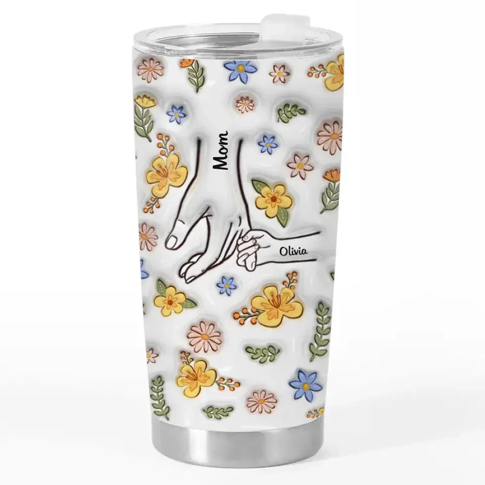 Hold Me Tight, Keep Me Safe - Personalized Stainless Steel Tumbler  - Gift For Mom, Mother's Day | HN02 - Image 2