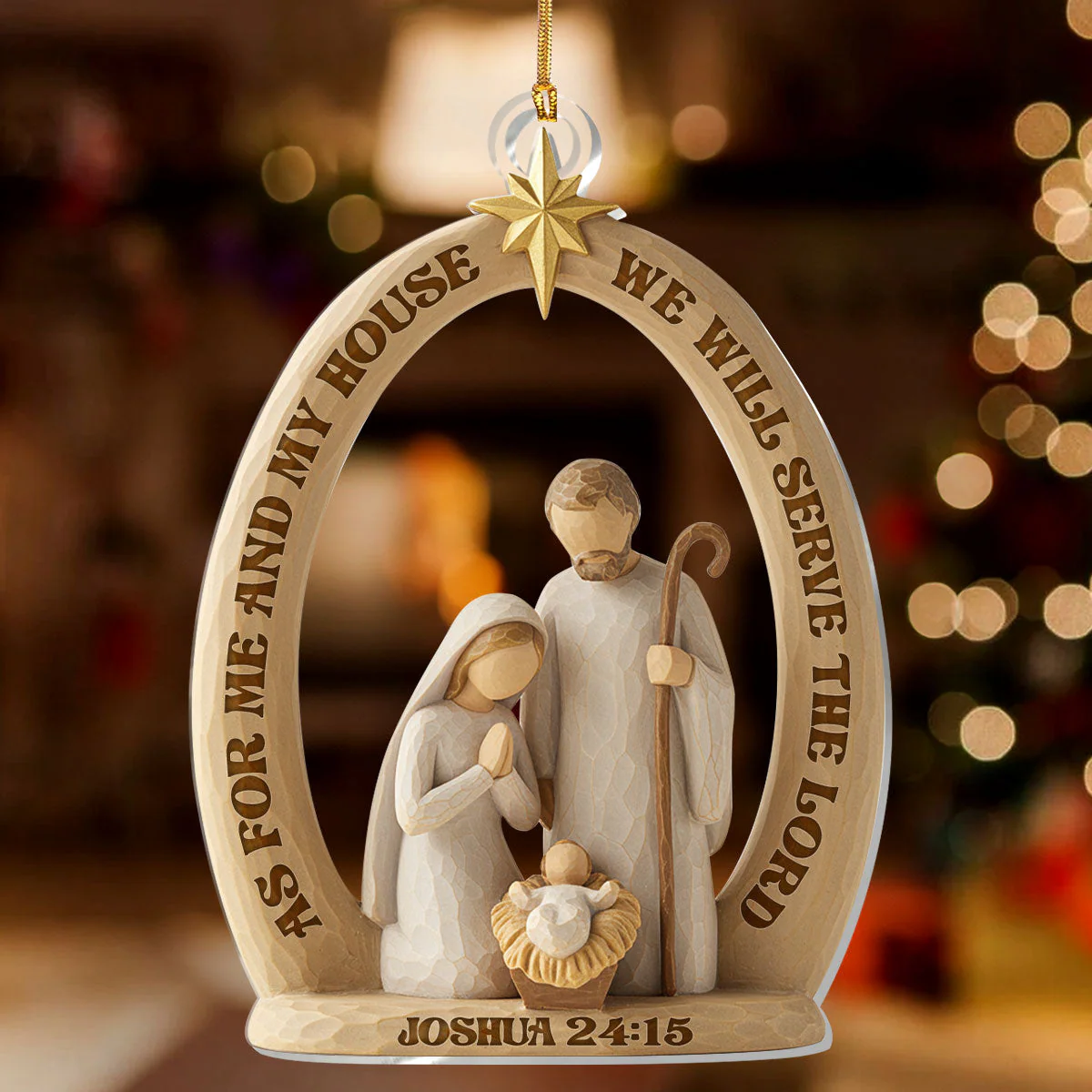 Holy Family - Acrylic Ornament - Gift For Christmas TD118 - Image 2