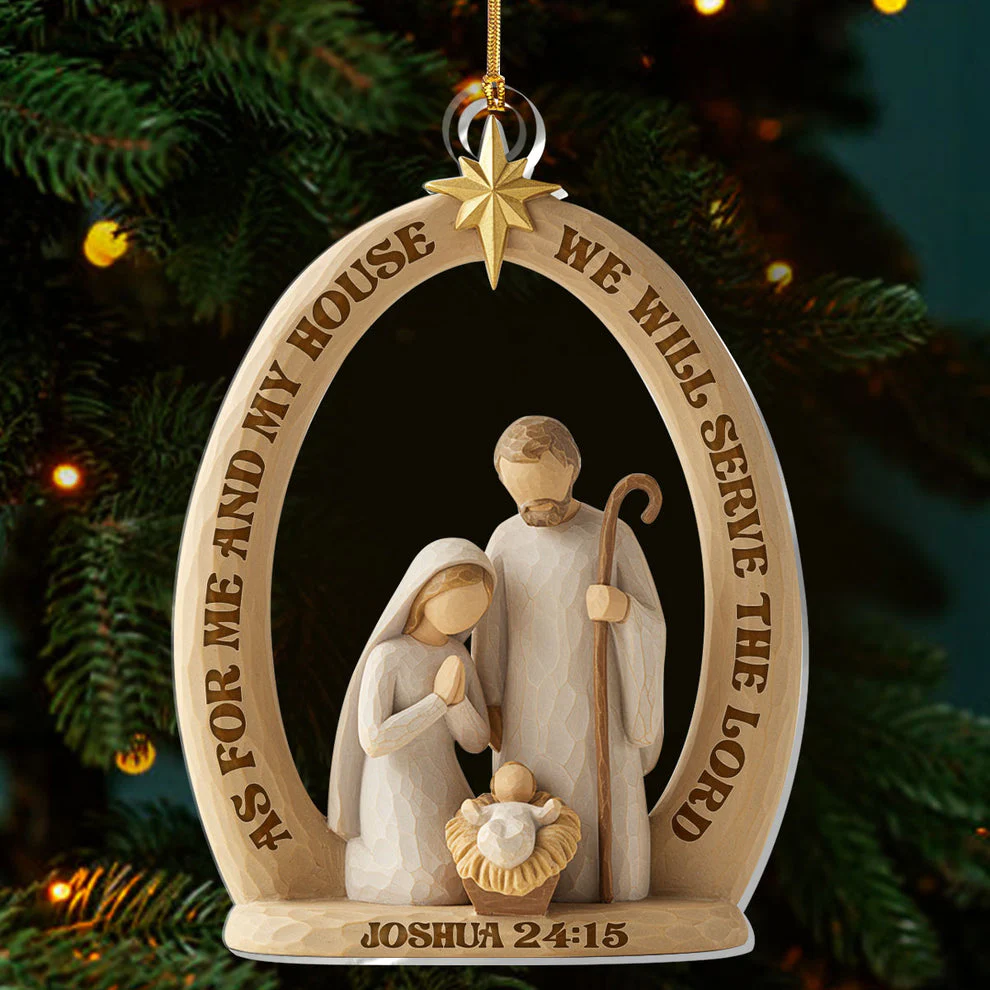 Holy Family - Acrylic Ornament - Gift For Christmas TD118 - Image 3