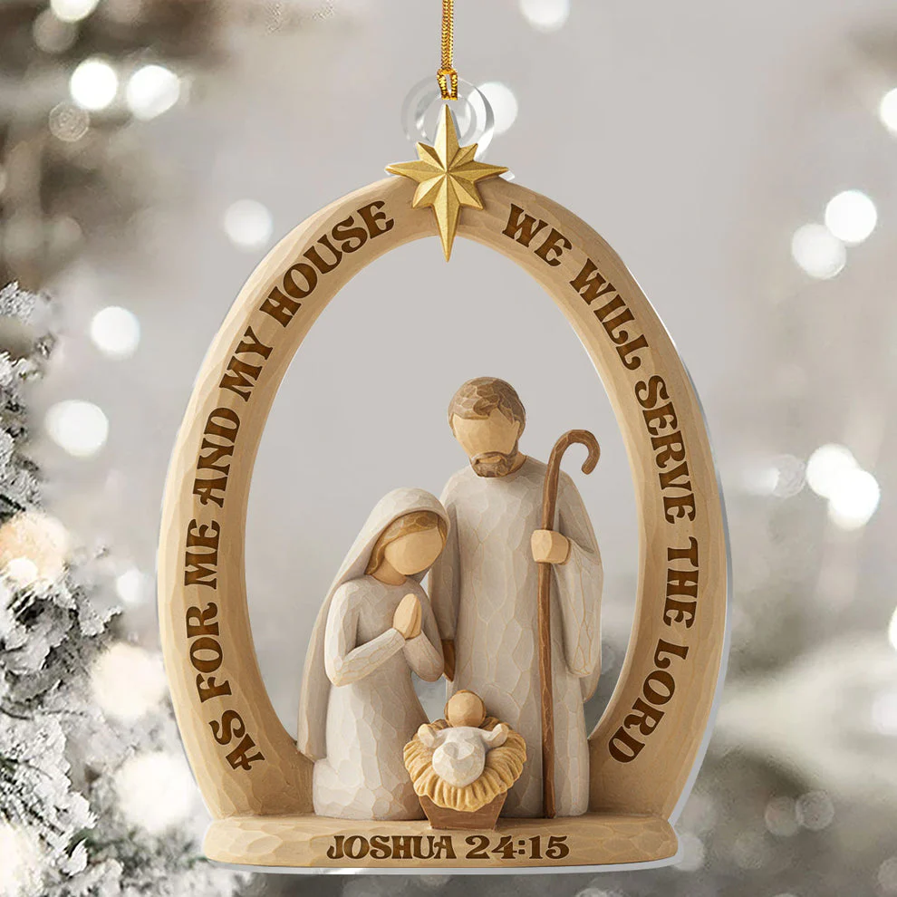 Holy Family - Acrylic Ornament - Gift For Christmas TD118 - Image 4