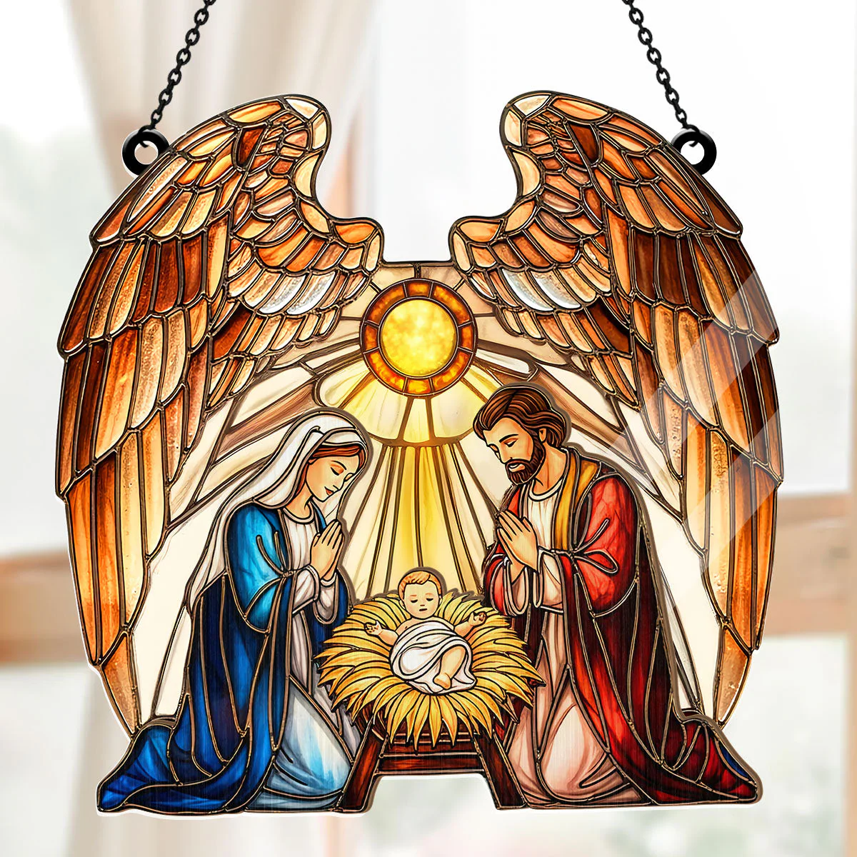 Holy Family - Window Hanging Suncatcher - Gift For Christmas TD118 - Image 5