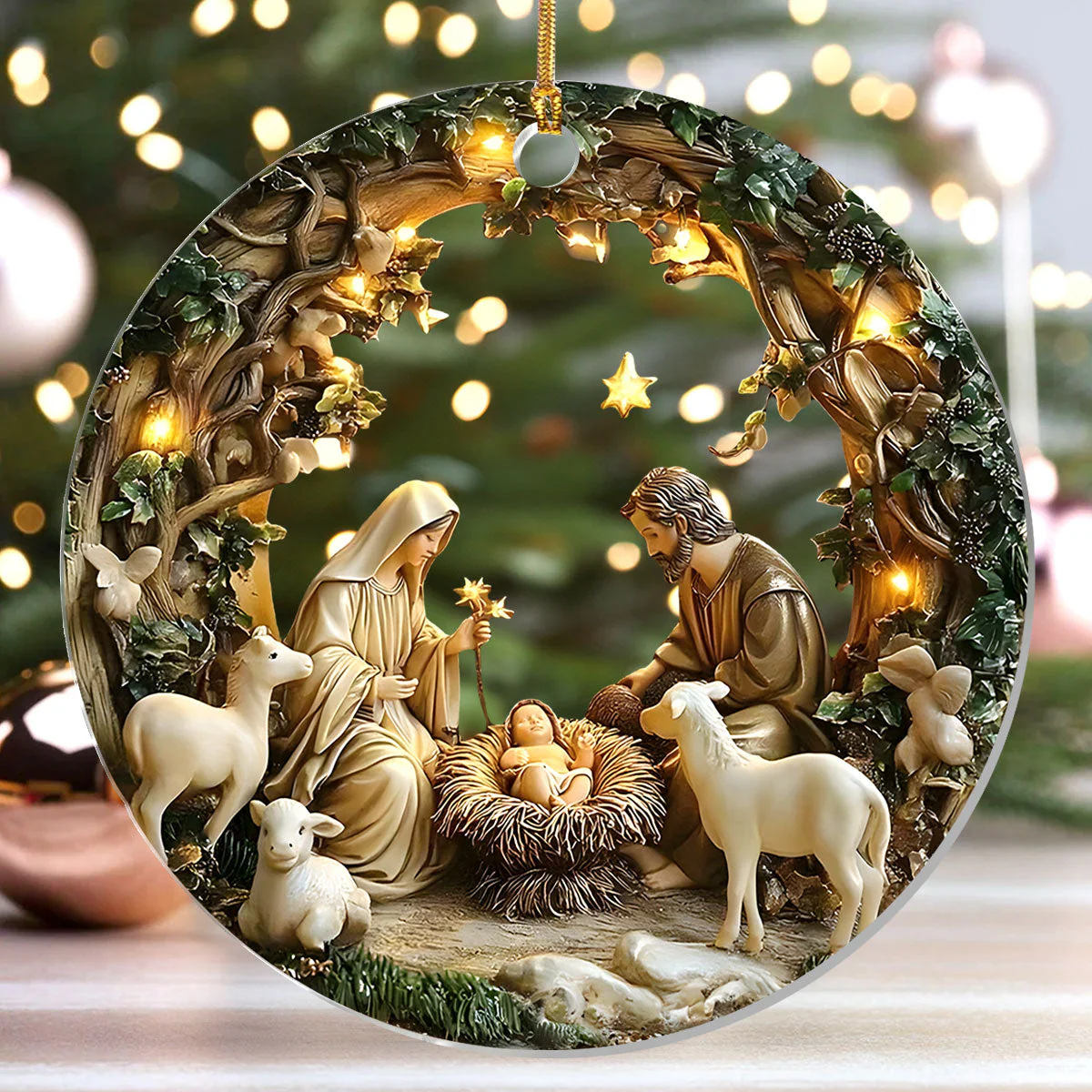 Holy Nativity Glow - Acrylic Ornament TD118 - Image 4