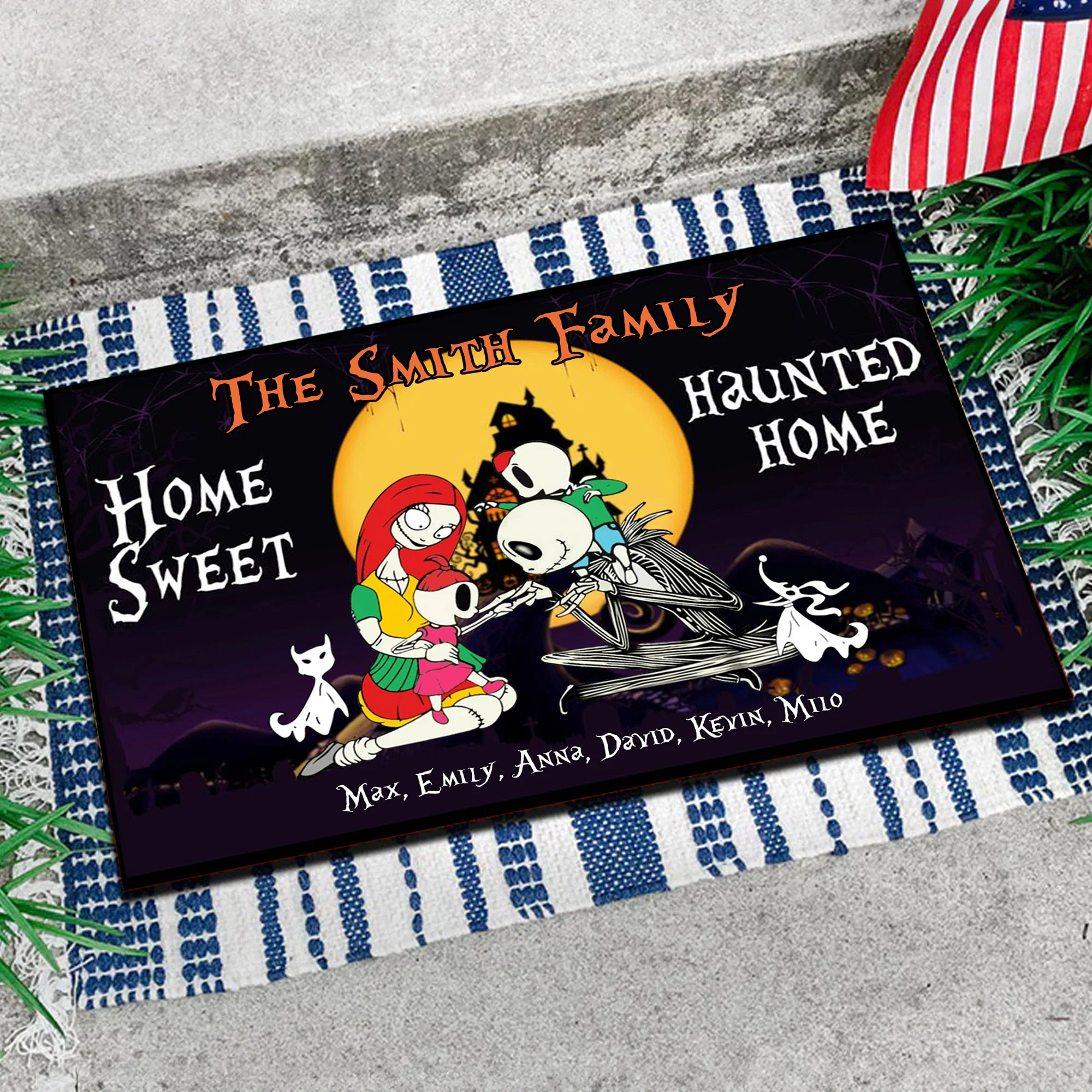 Home Sweet Haunted Home - Personalized Door mat - CL14 NA94 - Image 3