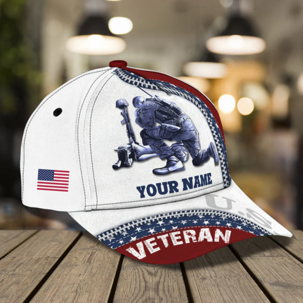 Honor The Fallen Veteran Memorial - Personalized Classic Cap - Patriotic Gift For Veterans | HN02 - Image 2