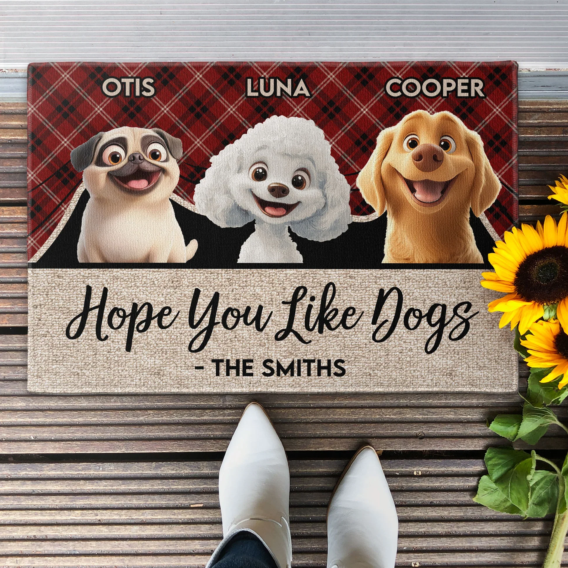 Hope You Like Dogs - Personalized Doormat - Gift for Pet Owners, Pet Lovers, Dog Mom, Dog Dad | CLP15 NH96 - Image 4