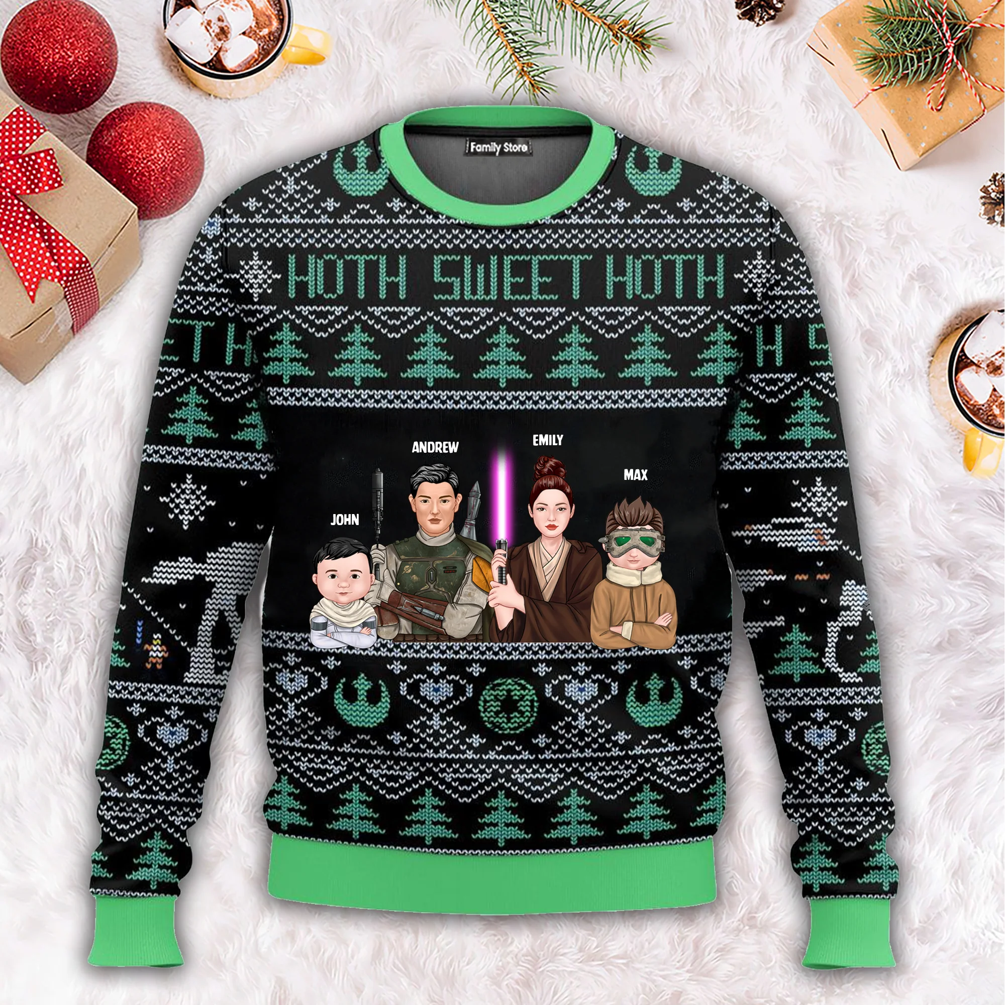 Hoth Sweet Hoth Stwa - Personalized Ugly Sweater - Gift Christmas For Family Memmber - CL46 NA94