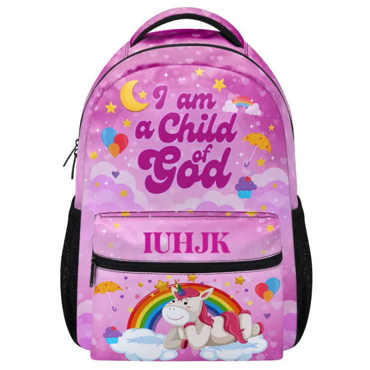 I Am A Child Of God - Personalized Backpack - Image 9