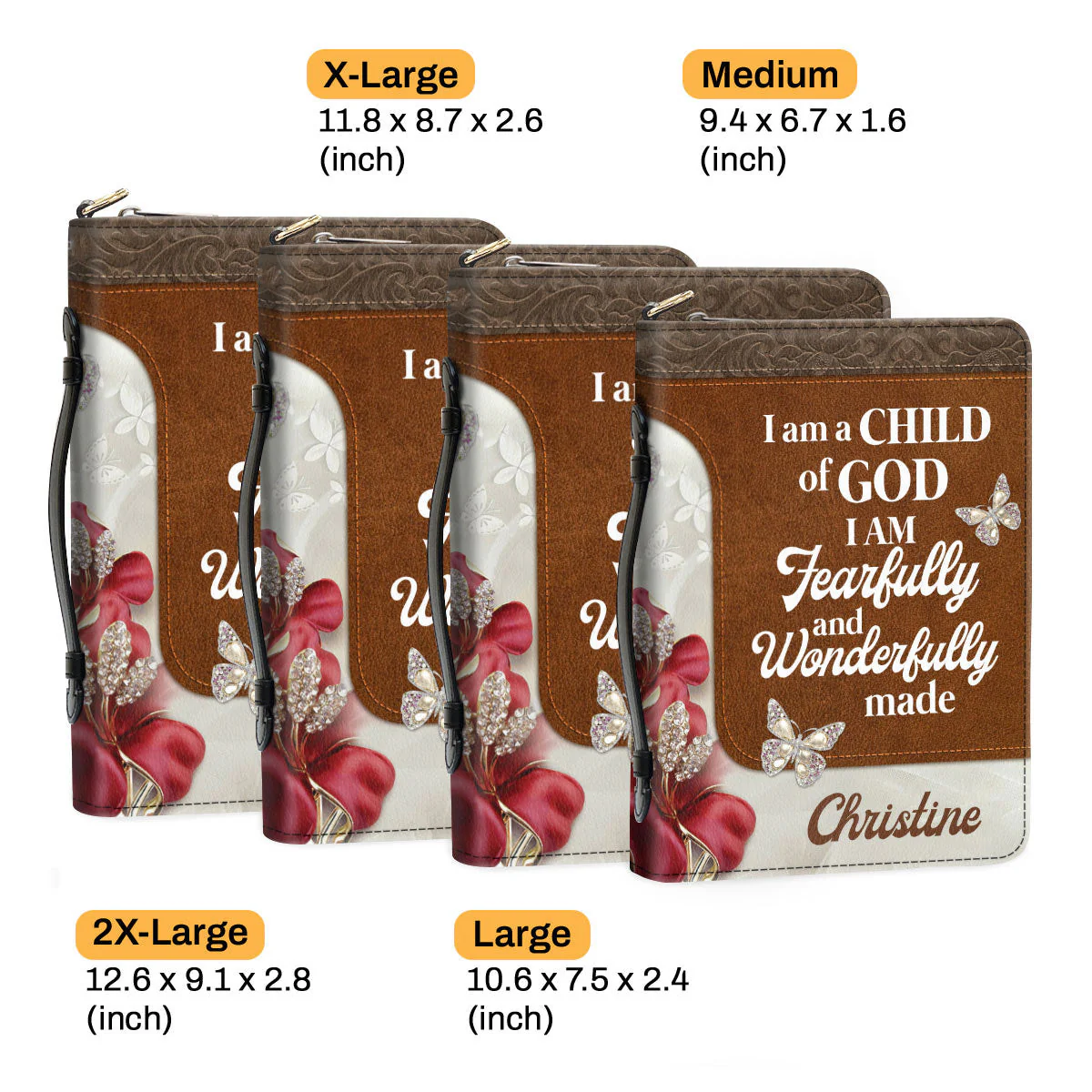 I Am A Child Of God - Thoughtful Gift For Christians - Personalized Bible Covers - AT4080713 - Image 6