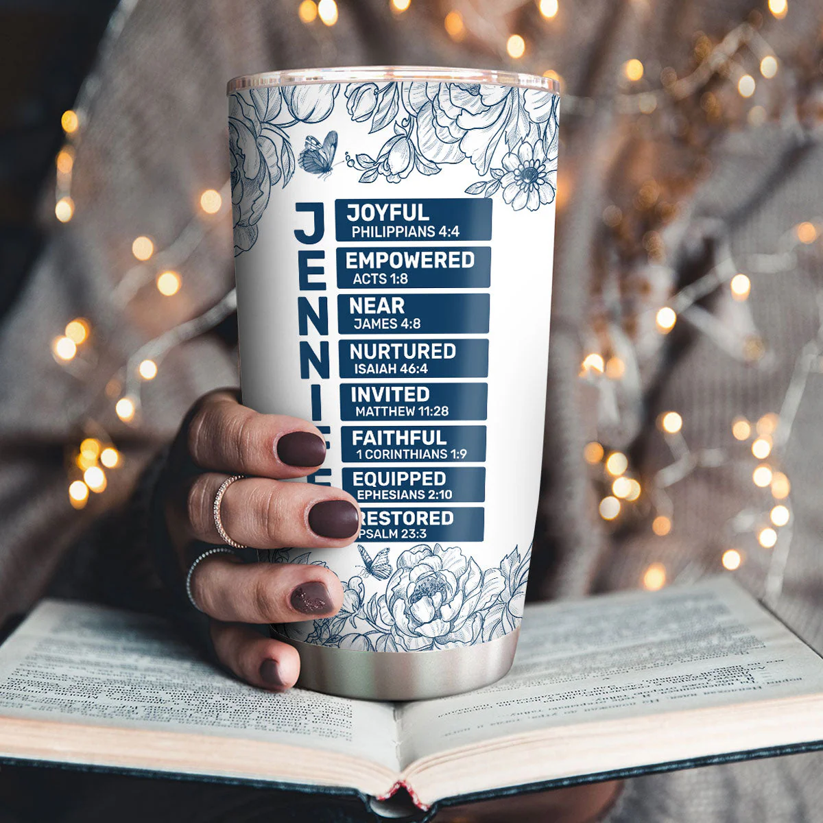I Am A Daughter Of God - Personalized Stainless Steel Tumbler - Image 3