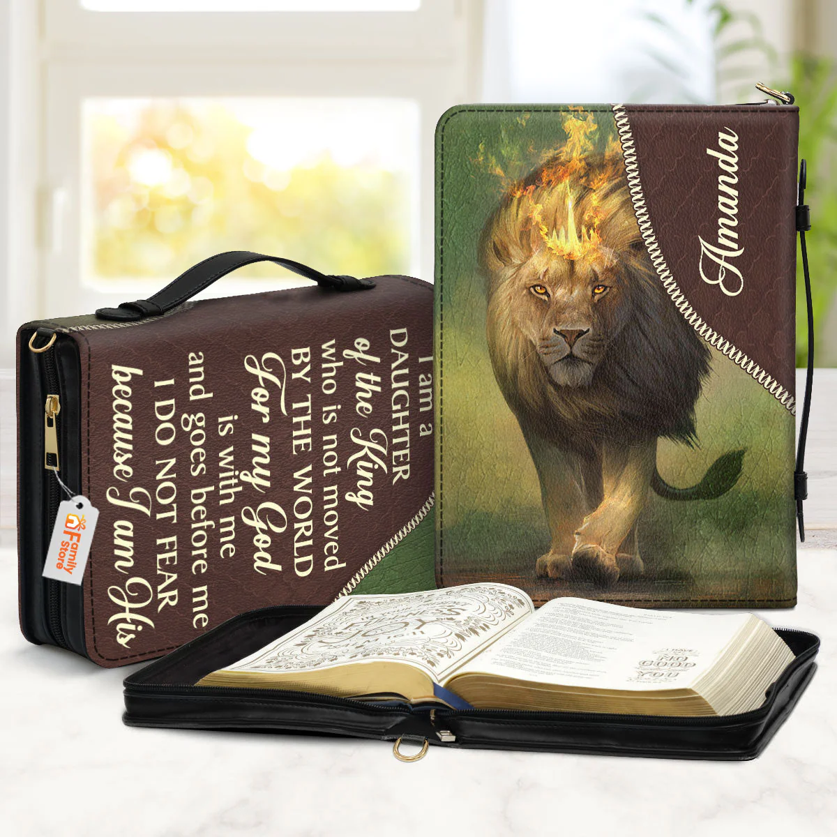 I Am A Daughter Of The King - Awesome Personalized Bible Covers - AT4080812 - Image 2