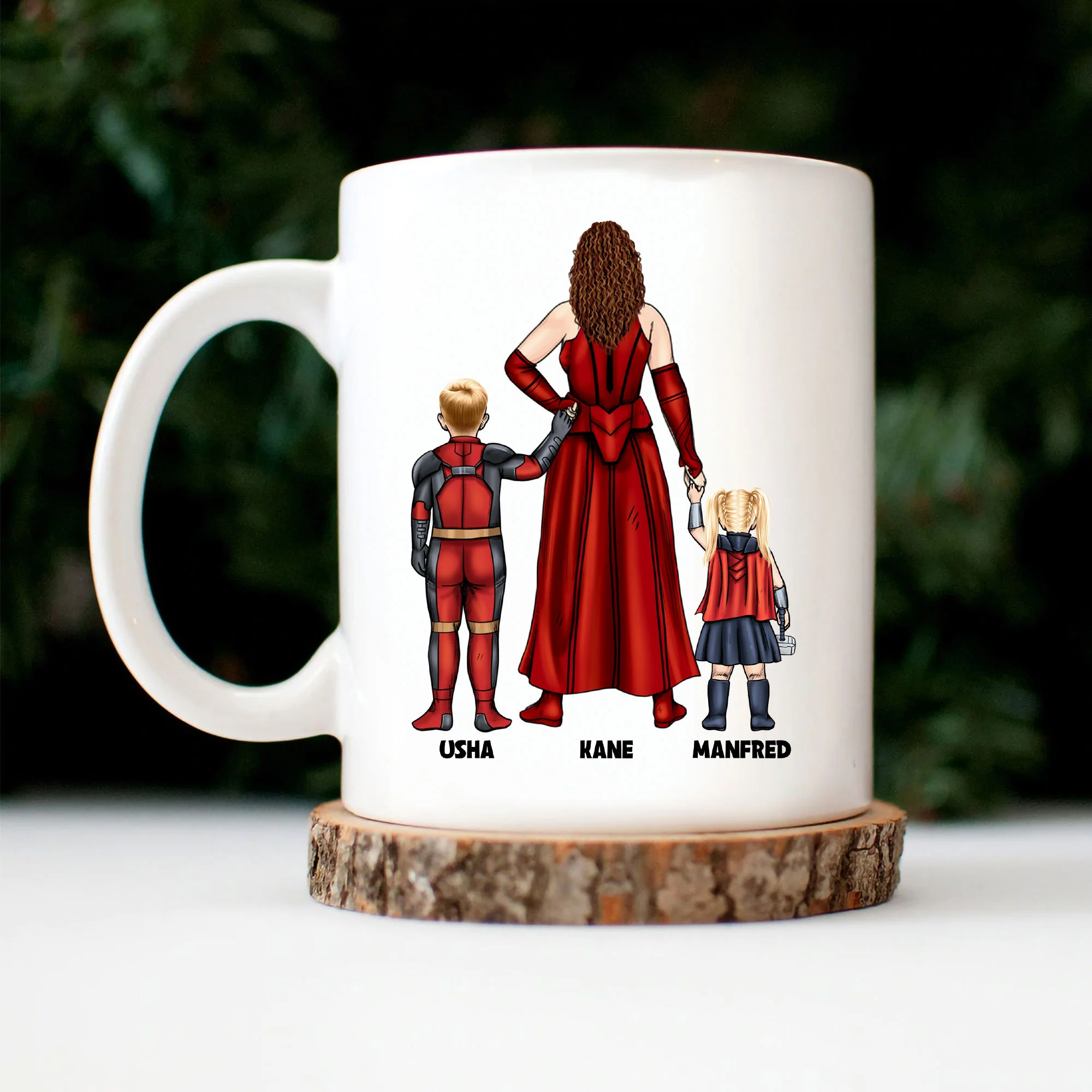 Super Hero I Am A Mom What Is Your Super Power - Gift For Mom - Personalized Ceramic Mug CL02 NA94 - Image 3
