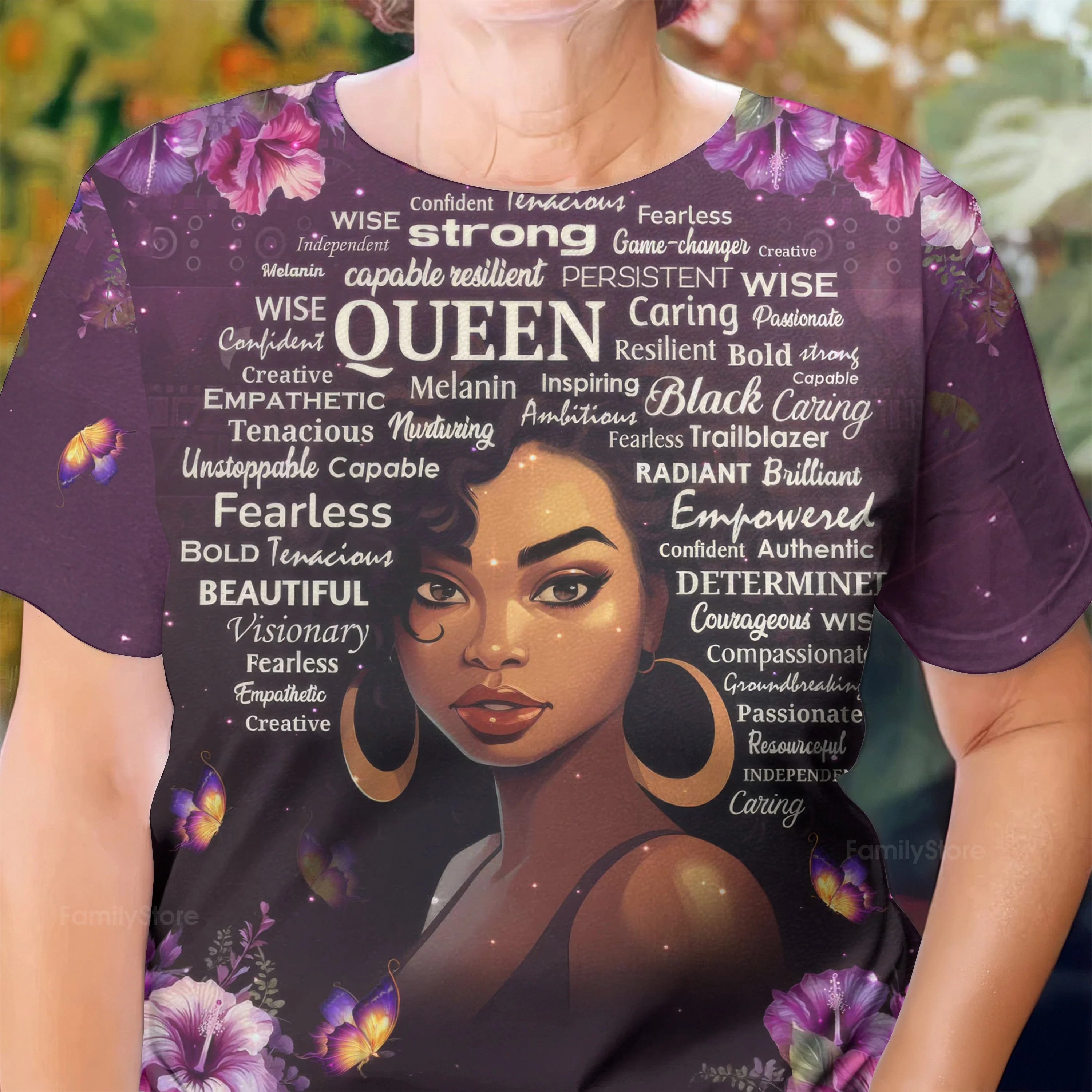 I Am Black Woman Affirmations - Personalized All Over Printed Tshirt - Birthday Gift For Black Woman, Mother, Friend, Sister | PT - Image 5