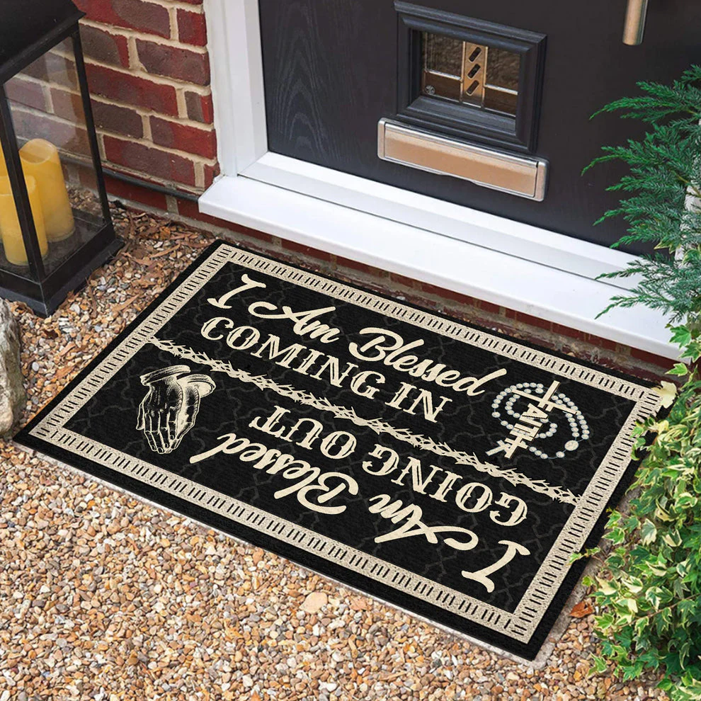 I Am Blessed Coming In - Christmas Doormat TD118