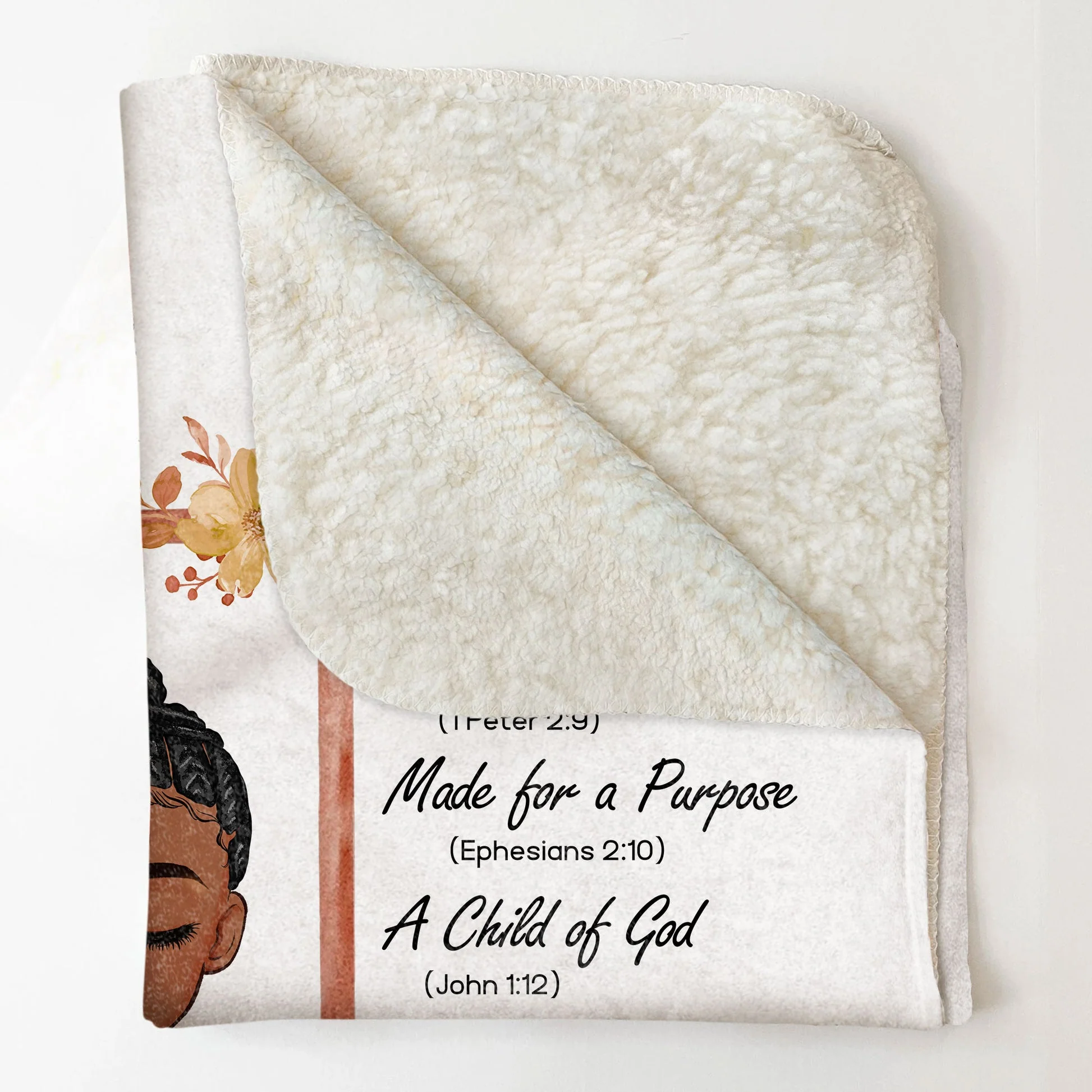 I Am Chosen Bible Verse - Personalized Blanket - Gift For Black Women | CLGOD05 HD95 - Image 5