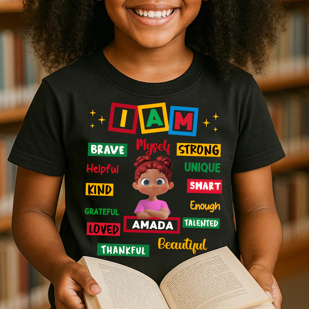 I Am Enough Unique Smart - Personalized Kid TShirt - Gift For Boys, Girls, Kids | GR29 HH01 - Image 2