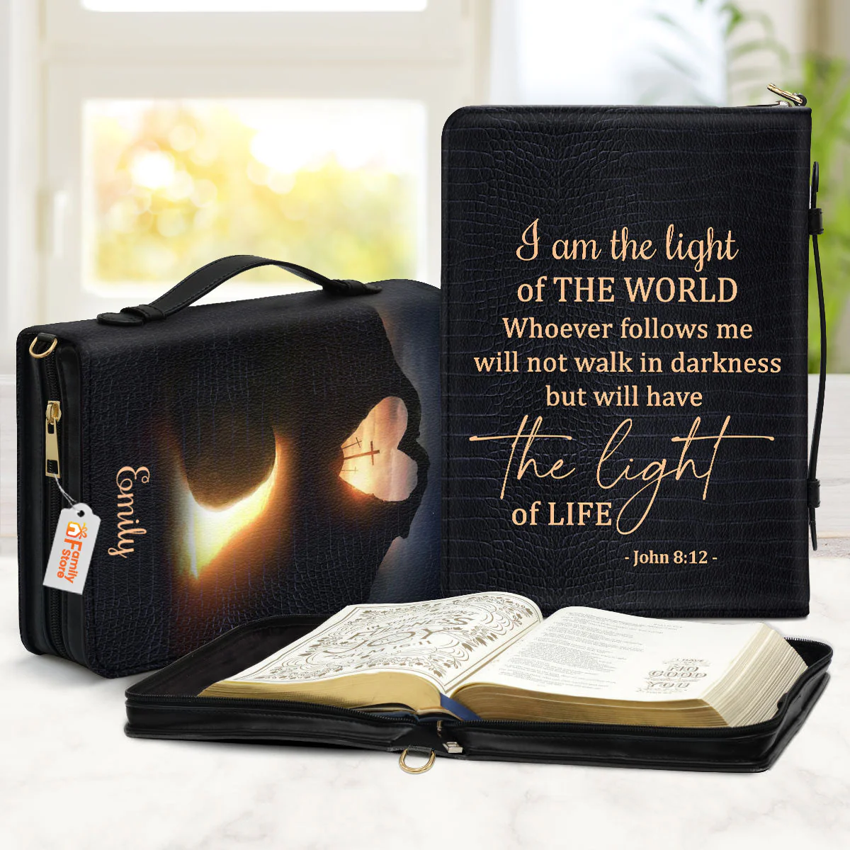 I Am The Light Of The World - Thoughtful Gift For Christians - Personalized Bible Covers - AT4080718 - Image 2