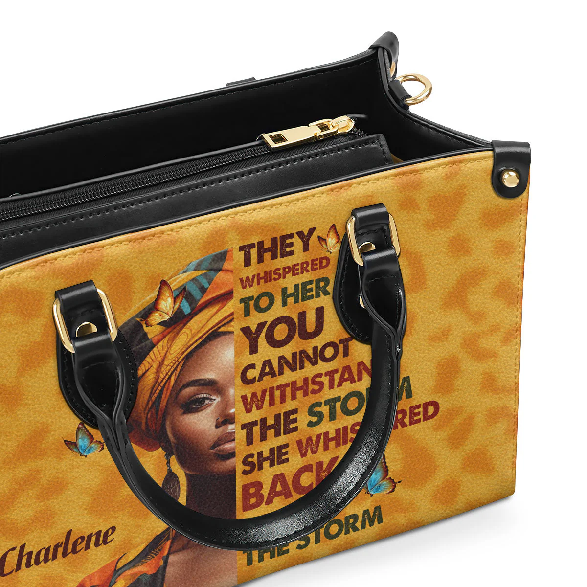 I Am The Storm - Personalized Leather Handbag | HN02 - Image 3
