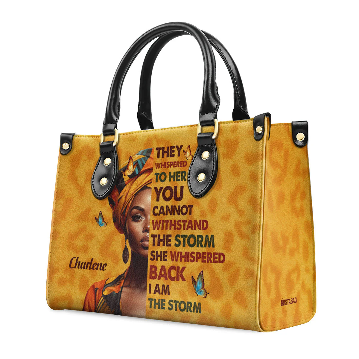 I Am The Storm - Personalized Leather Handbag | HN02 - Image 5
