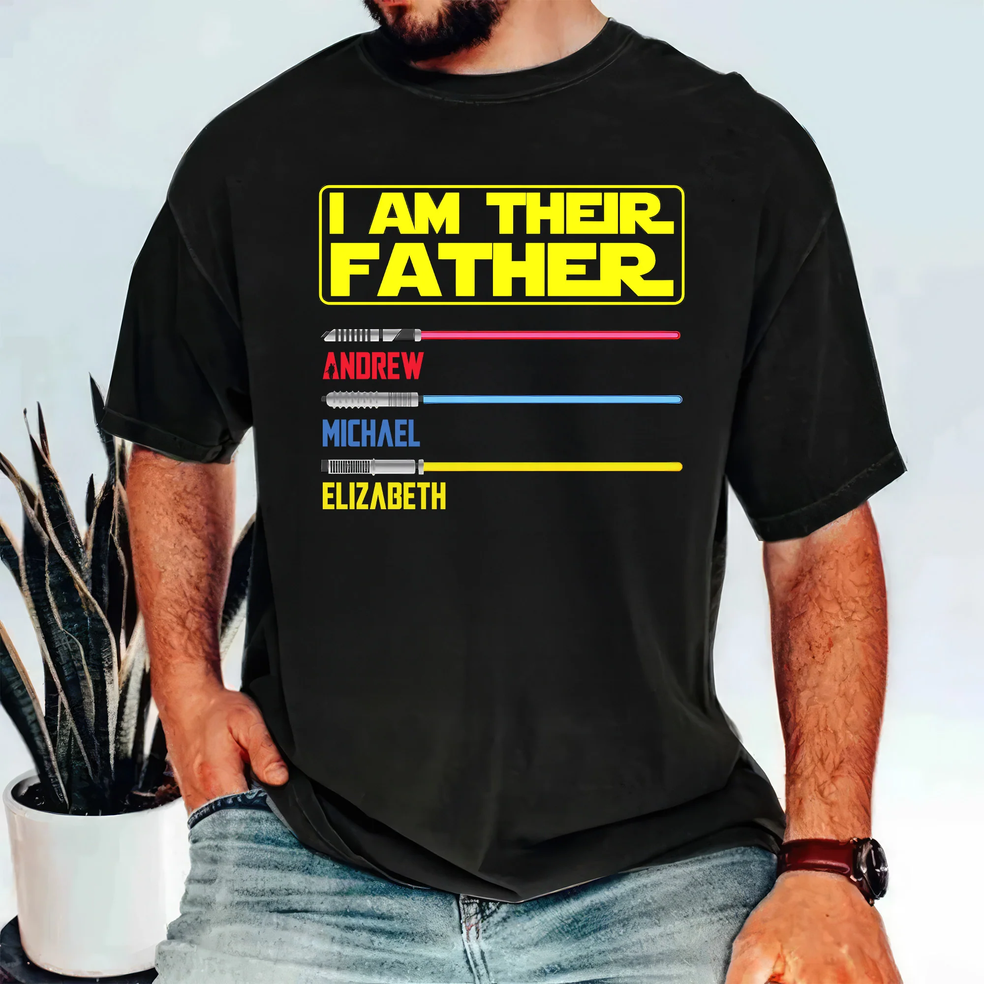 I Am Their Father Stwa - Personalized Shirt 2 Side- Gift For Dad - Image 2