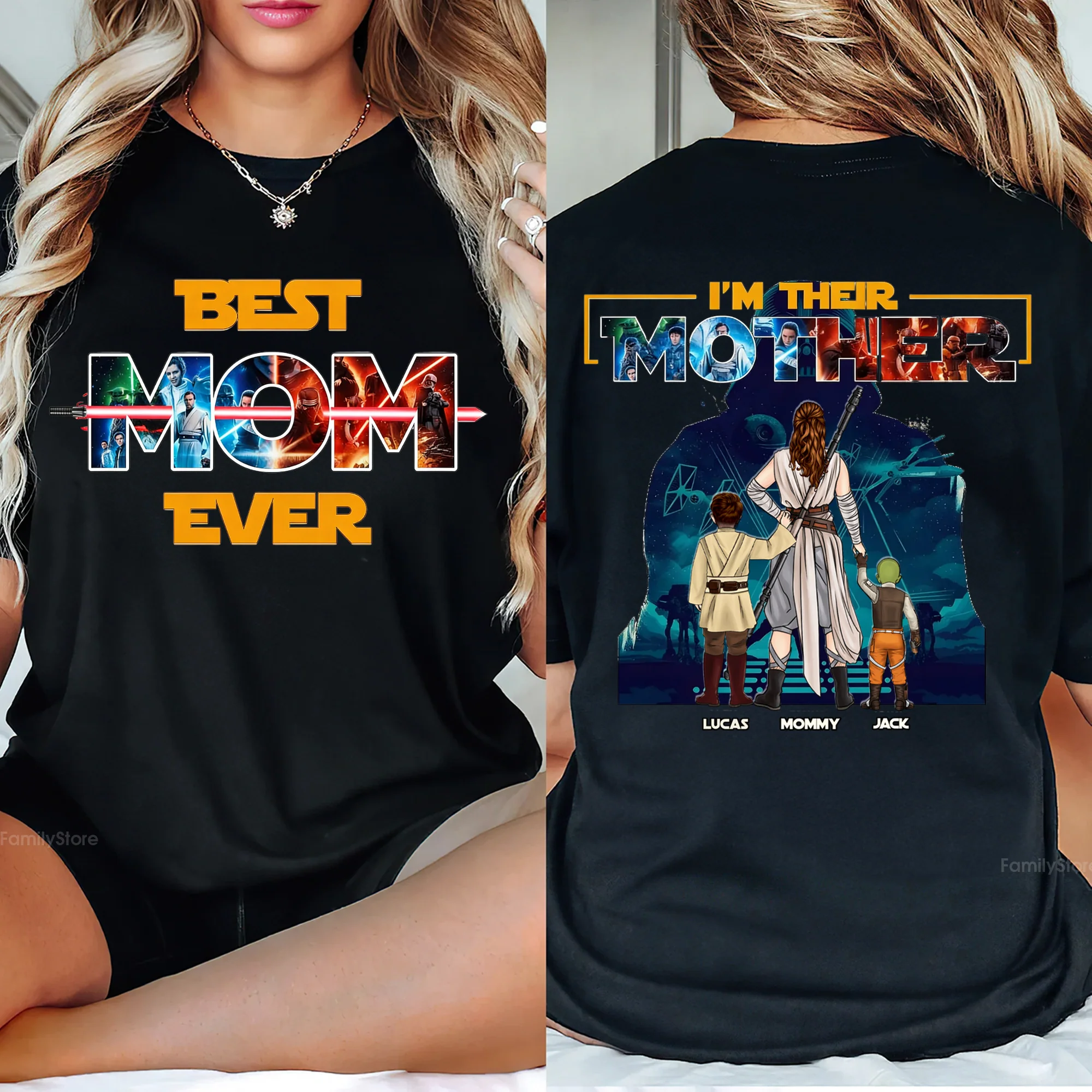 I Am Their Mother Stwa - Personalized Shirt 2 Side - Gift For Mom
