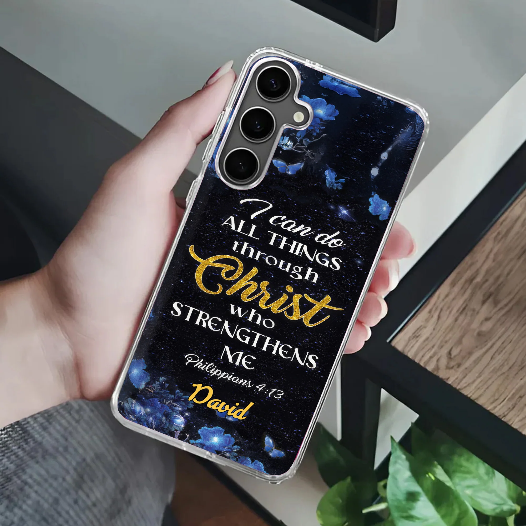 I Can Do All Things Through Christ - Personalized Phone Case TD118 - Image 4