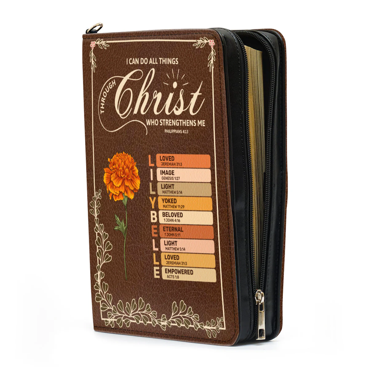 I Can Do All Things Through Christ Who Strengthens Me - Personalized Bible Cover TD118 - Image 3