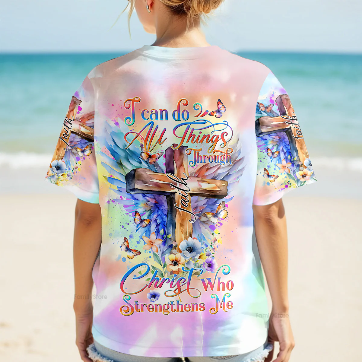 I Can Do All Things Women's All Over Print Shirt - 1007235 - Image 3