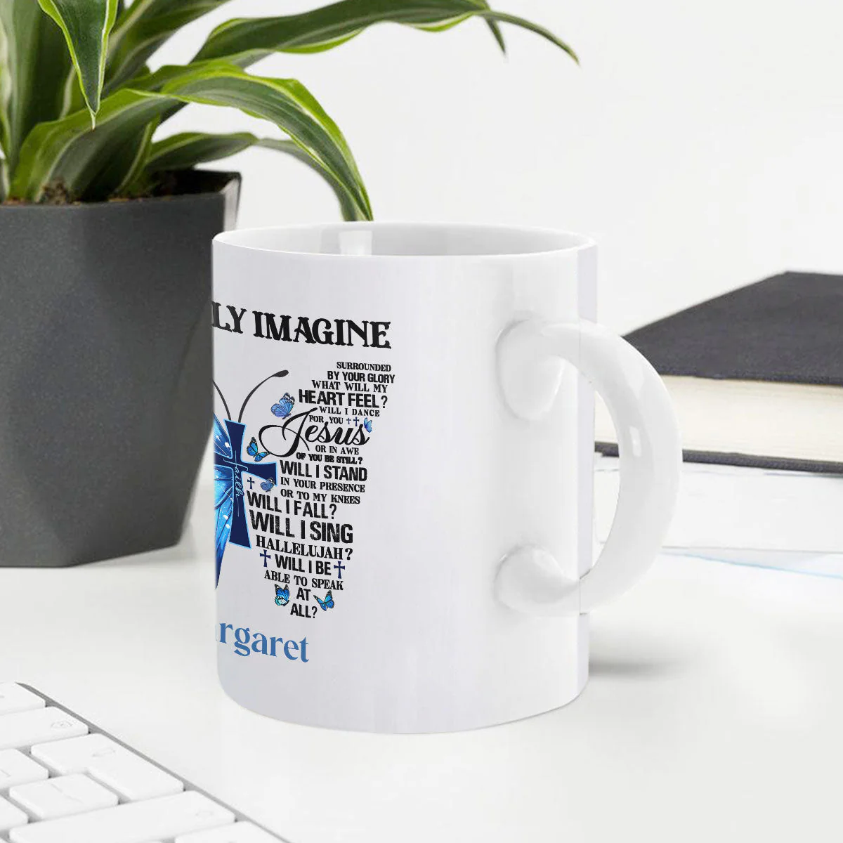 I Can Only Imagine - Personalized Ceramic Coffee Mug - Christian Gift BA01 - Image 4