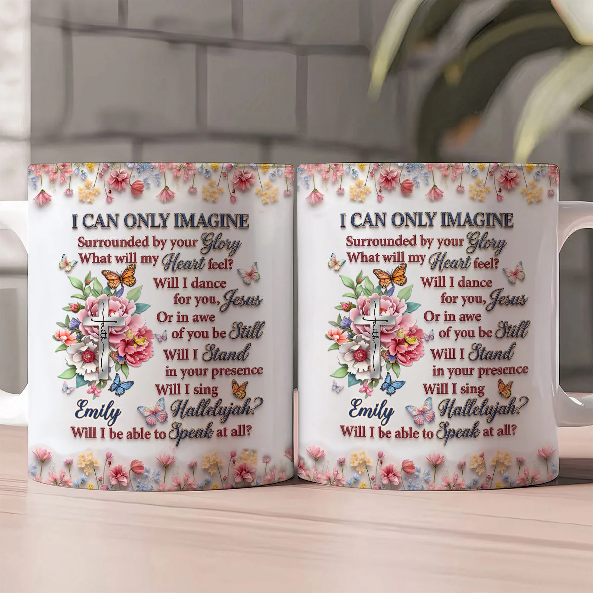 I Can Only Imagine - Personalized Ceramic Coffee Mug - Gift For Christian - Image 2