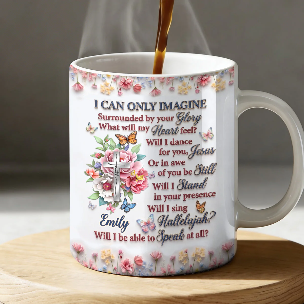 I Can Only Imagine - Personalized Ceramic Coffee Mug - Gift For Christian - Image 8