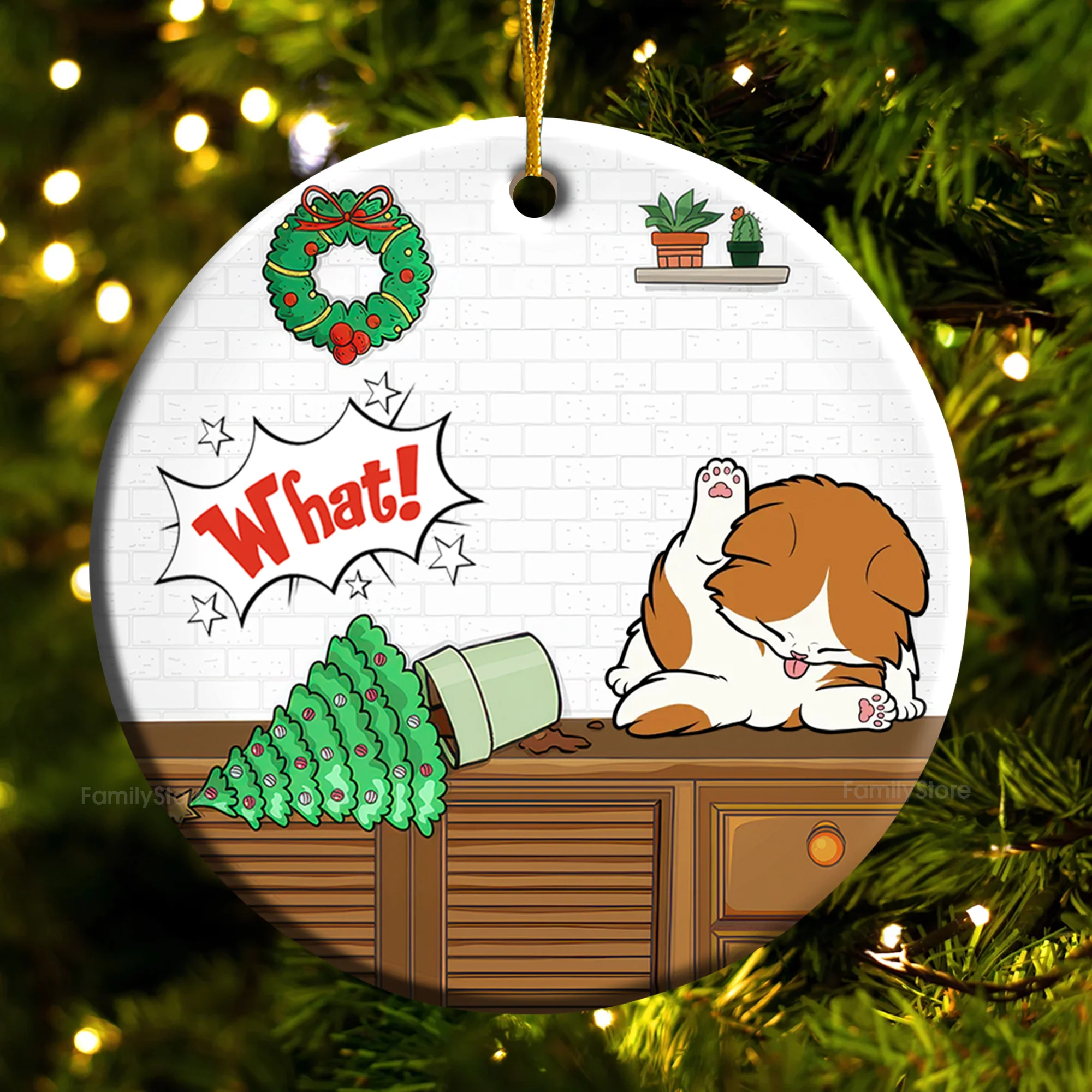 I Do What I Want - Gift For Cat Lover, Pet Lovers - Personalized Ceramic Ornament - CLP10 NH96 - Image 4