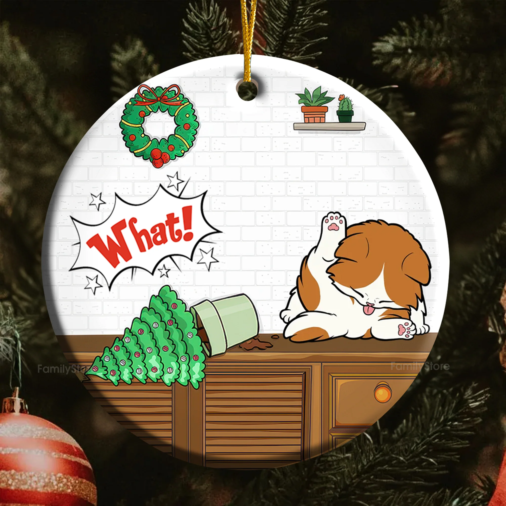 I Do What I Want - Gift For Cat Lover, Pet Lovers - Personalized Ceramic Ornament - CLP10 NH96 - Image 5
