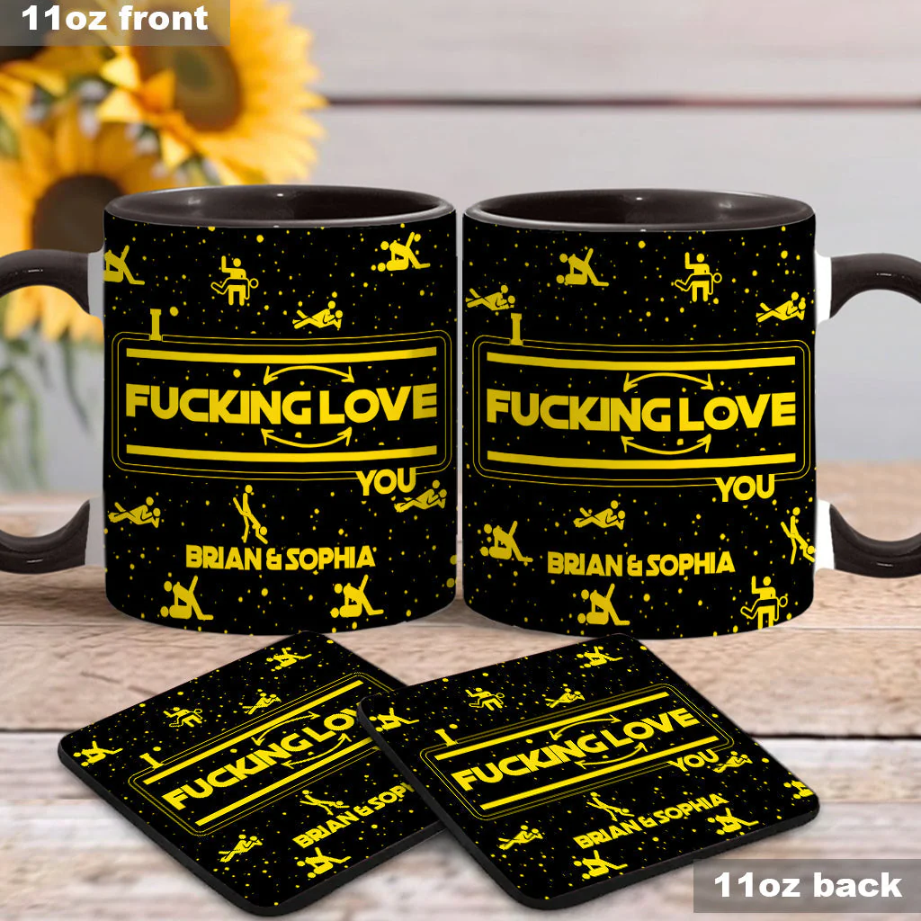 I F*cking Love You - Personalized Accent Mug - Gift For Couples NL122 - Image 3