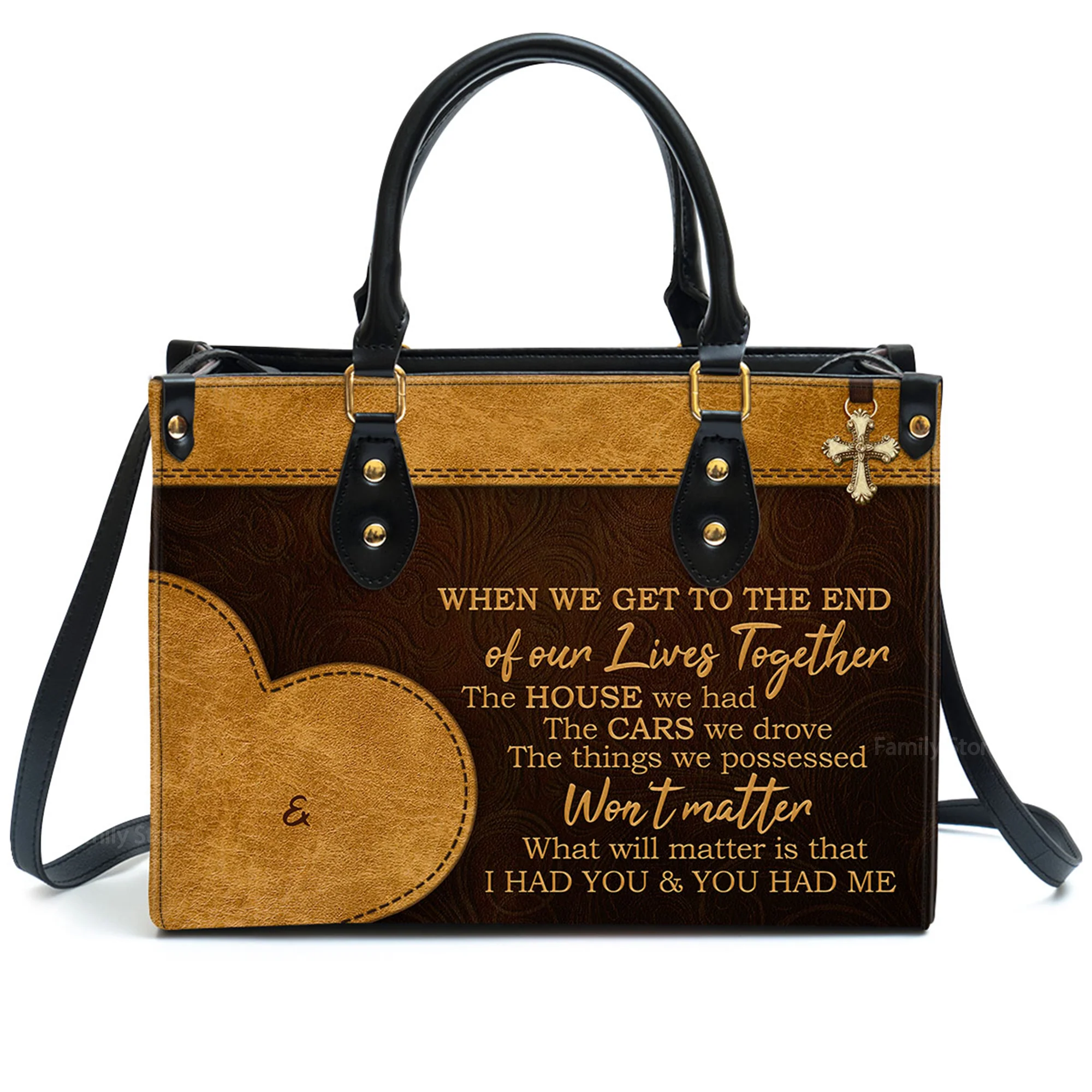 I Had You And You Had Me - Unique Personalized Leather Handbag - AT4080825 - Image 3