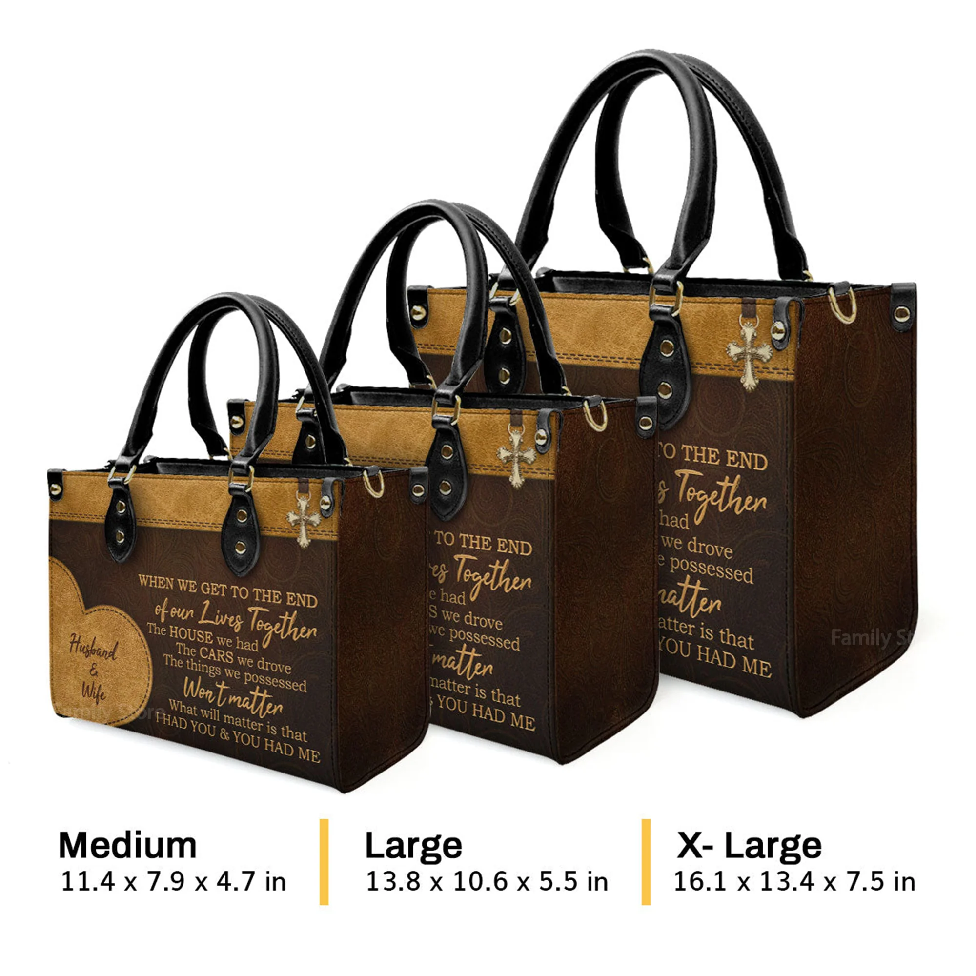 I Had You And You Had Me - Unique Personalized Leather Handbag - AT4080825 - Image 4