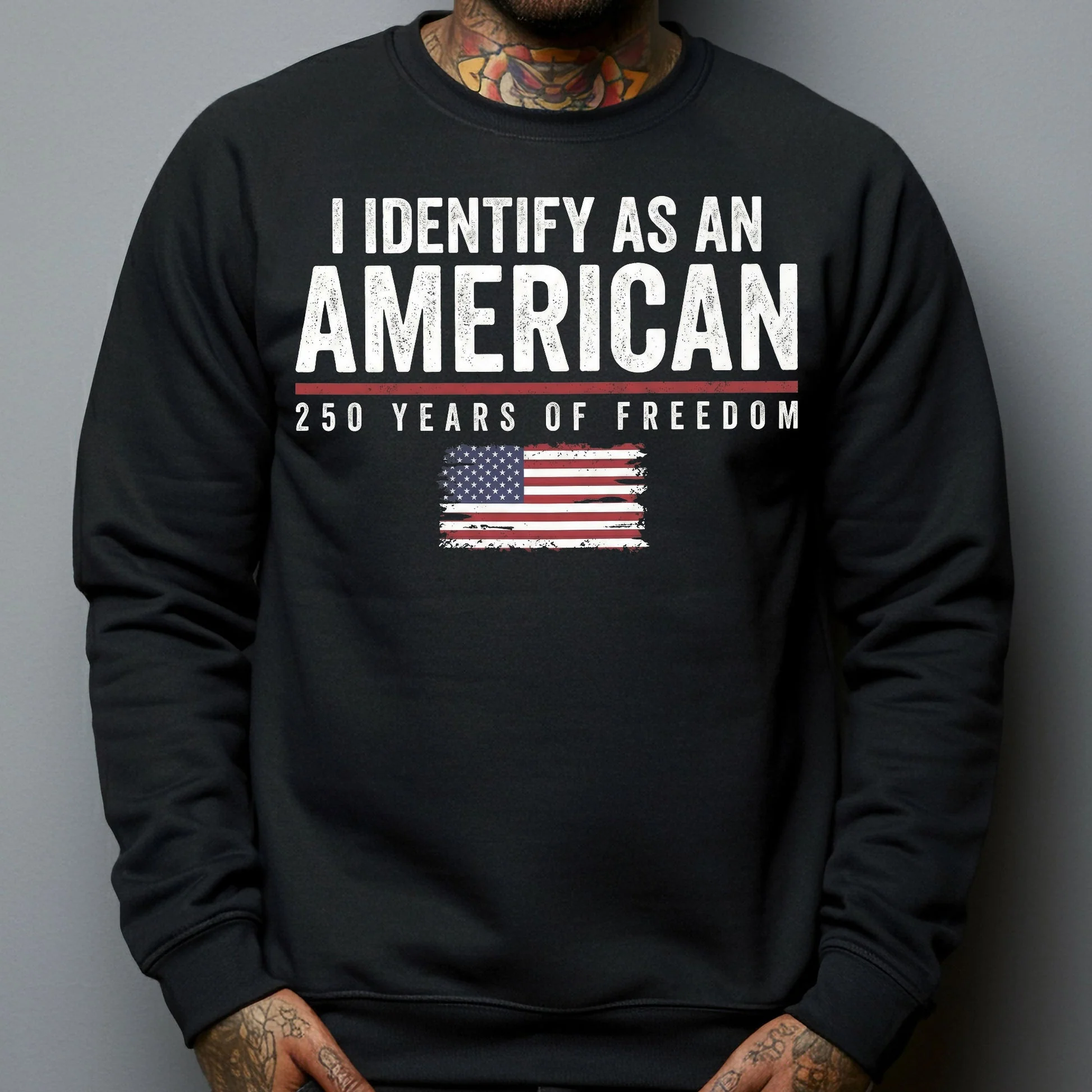 I Identify As An American 250 Years Of Freedom Shirt - Gift For Patriotic, Veteran | HN02 - Image 5