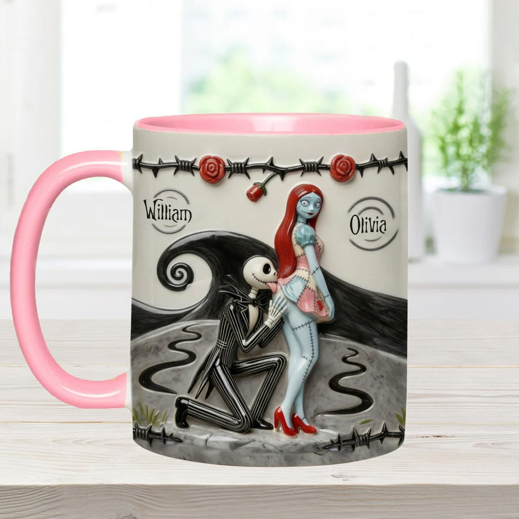 I Licked It So It's Mine - Personalized Accent Mug - Gift For Couple, Christmas, Valentine HH01 - Image 4