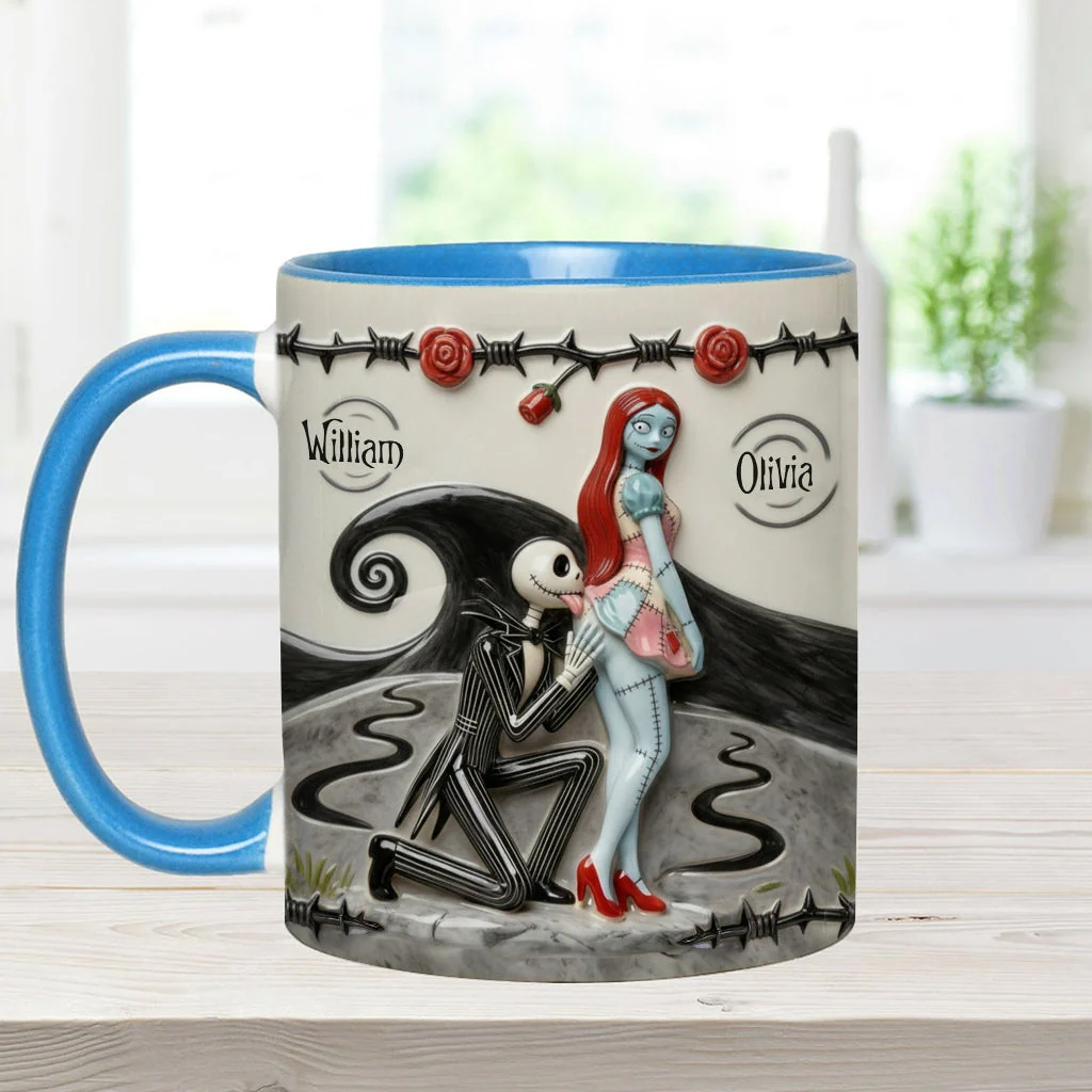 I Licked It So It's Mine - Personalized Accent Mug - Gift For Couple, Christmas, Valentine HH01 - Image 9