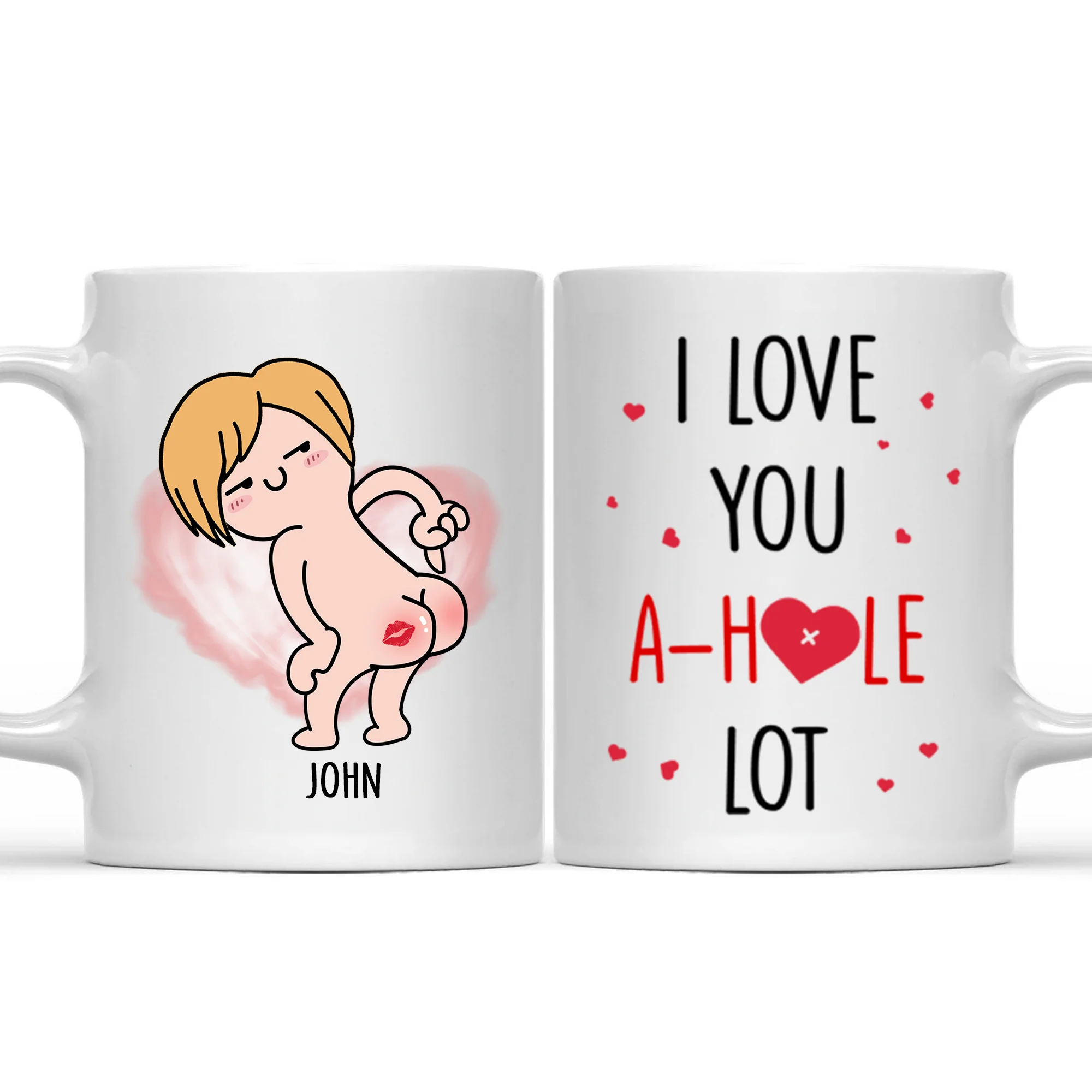 I Love You A Hole Lot - Gift For Couple - Personalized Ceramic Mug - CL17 NH96 - Image 3