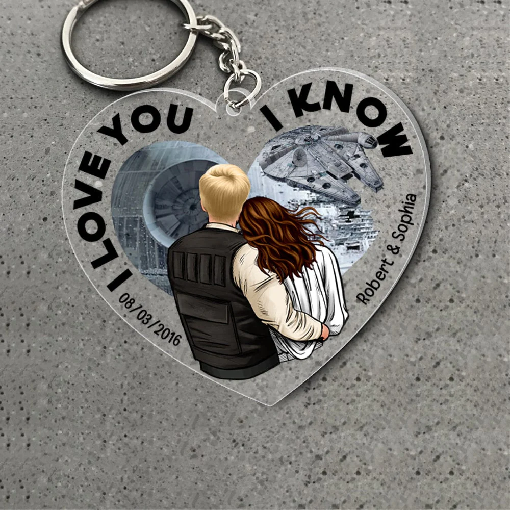 I Love You, As Always - Personalized Acrylic Keychain - Gift For Couple, Husband Wife, Anniversary Gift | CL19 NA94 - Image 3