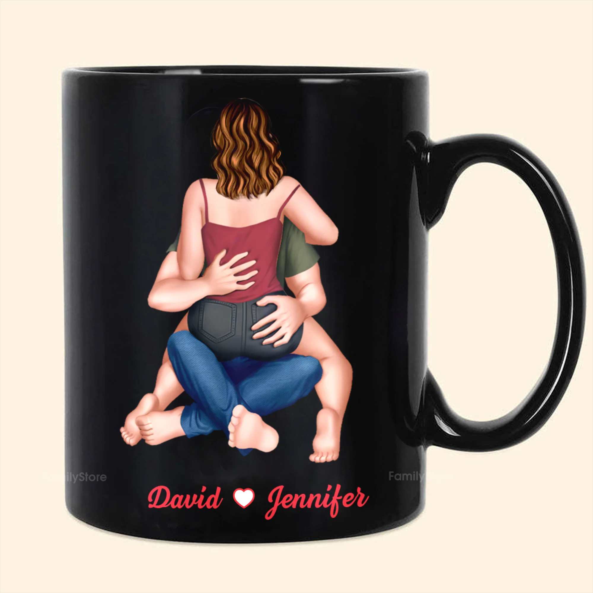 I Met You, I Liked You, I Love You - Personalized Black Mug - Gift For Couple, Husband Wife - CL28 NH96 - Image 2