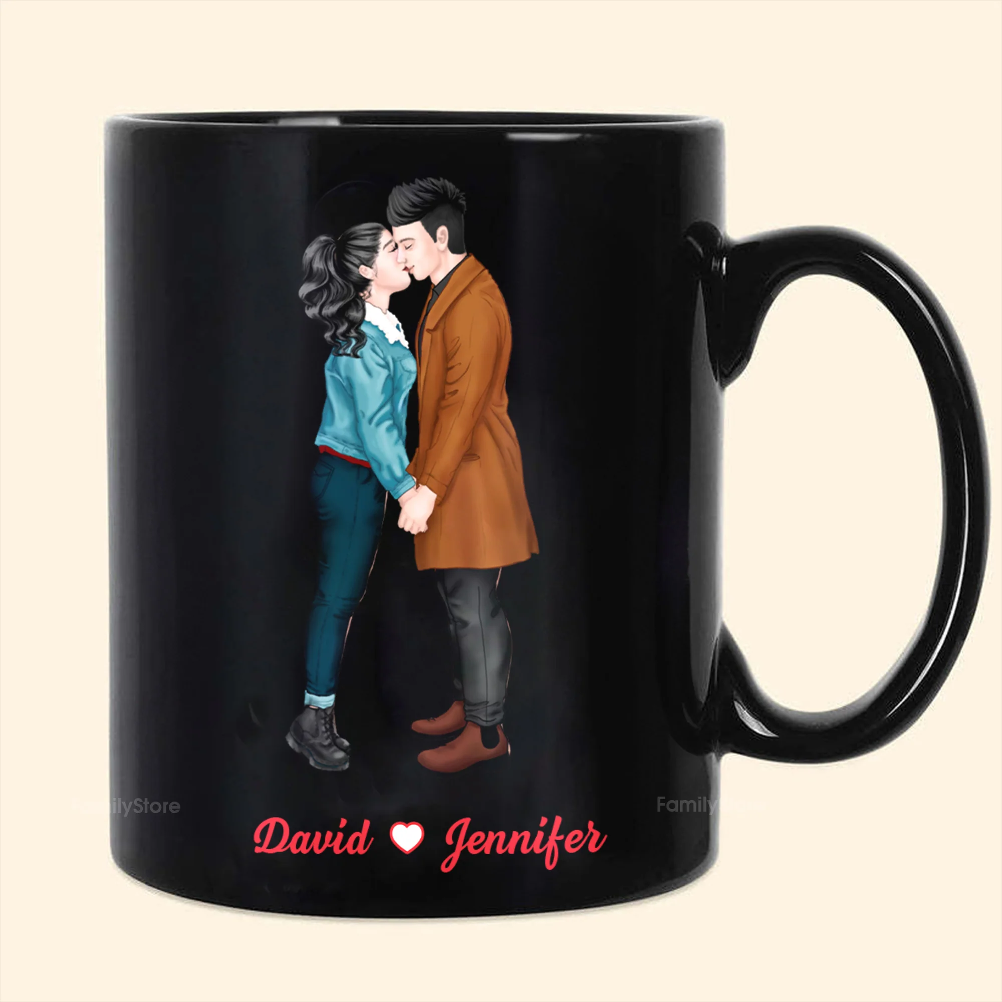 I Met You, I Liked You, I Love You - Personalized Black Mug - Gift For Couple, Husband Wife - CL30 NH96 - Image 3