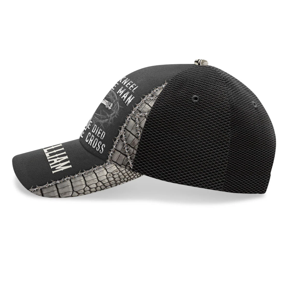I Only Kneel For One Man And He Died On The Cross - Personalized Classic Cap TD118 - Image 3